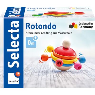 Selecta 61068 Rotondo grijpling van hout, 7,5 cm Cirkelende grijpling Selecta 61068 Rotondo grijpling van hout, 7,5 cm Cirkelende grijpling