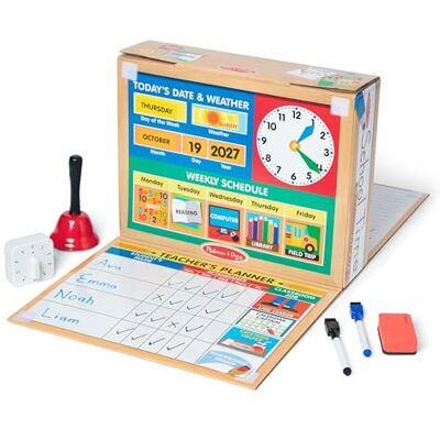 Melissa & Doug School Time Classroom Speelset Doe alsof Spelen Speelset 4+ Cadeau voor Jongen of Meisje Melissa & Doug School Time Classroom Speelset Doe alsof Spelen Speelset 4+ Cadeau voor Jongen of Meisje