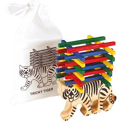 Chinchilla ® Behendigheidsspel Tricky Tiger Houten Tijger 24 stokjes incl. spelhandleiding (mogelijk niet beschikbaar in het Nederlands) bevordert de behendigheid en stapelplezier Chinchilla ® Behendigheidsspel Tricky Tiger Houten Tijger 24 stokjes incl. spelhandleiding (mogelijk niet beschikbaar in het Nederlands) bevordert de behendigheid en stapelplezier