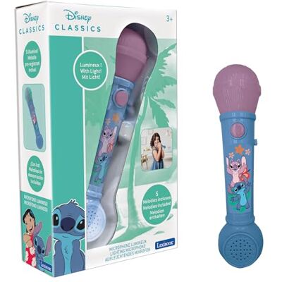 Lexibook , Disney Stitch, Verlicht Microfoon voor kinderen, muzikaal speelgoed, ingebouwde luidspreker, lichteffecten, demomelodieën inbegrepen, Blauw, MIC80D Geïntegreerde luidspreker, lichteffecten, demomelodieën Lexibook , Disney Stitch, Verlicht Microfoon voor kinderen, muzikaal speelgoed, ingebouwde luidspreker, lichteffecten, demomelodieën inbegrepen, Blauw, MIC80D Geïntegreerde luidspreker, lichteffecten, demomelodieën
