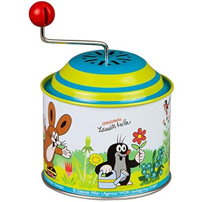 Lena tin Toys 52768 Muziekdraaidoos De kleine mol, muziekdoos ca. 10,5 x 7,5 cm, blikje met melodie van de lente, metalen draaitafel voor kinderen vanaf 18 maanden, orgel met motief Lena tin Toys 52768 Muziekdraaidoos De kleine mol, muziekdoos ca. 10,5 x 7,5 cm, blikje met melodie van de lente, metalen draaitafel voor kinderen vanaf 18 maanden, orgel met motief