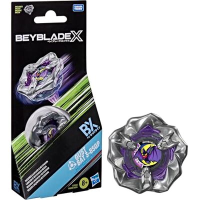 Hasbro Beyblade X Gust Bat 3-85GP BX Boosterpack-set met Takara Tomy-tol van Balans-type, gevechtstollen, speeltollen, leeftijd 8+ Hasbro Beyblade X Gust Bat 3-85GP BX Boosterpack-set met Takara Tomy-tol van Balans-type, gevechtstollen, speeltollen, leeftijd 8+
