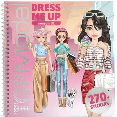 Depesche 13832 TOPModel Dress Me Up Stickerboek Shopping Tour, met 24 pagina’s met modellenmotieven om zelf te ontwerpen, incl. 11 stickervelden Depesche 13832 TOPModel Dress Me Up Stickerboek Shopping Tour, met 24 pagina’s met modellenmotieven om zelf te ontwerpen, incl. 11 stickervelden