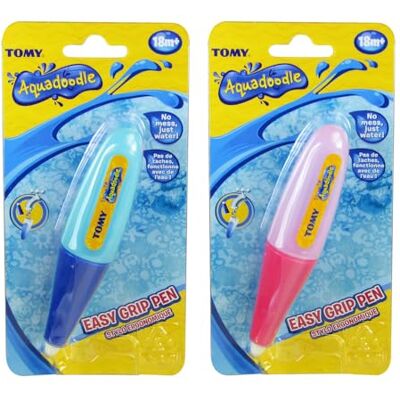 TOMY Aquadoodle Easy Grip Waterpen, rommelvrije kleuren voor Aquadoodle Watermatten, speelgoed babyaccessoire, geschikt voor baby's, jongens en meisjes van 18 maanden +, diverse kleuren TOMY Aquadoodle Easy Grip Waterpen, rommelvrije kleuren voor Aquadoodle Watermatten, speelgoed babyaccessoire, geschikt voor baby's, jongens en meisjes van 18 maanden +, diverse kleuren