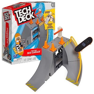 Tech Deck X-Connect Park Creator Sk8 Garage Aanpasbare en opbouwbare schansset met uniek fingerboard Tech Deck X-Connect Park Creator Sk8 Garage Aanpasbare en opbouwbare schansset met uniek fingerboard