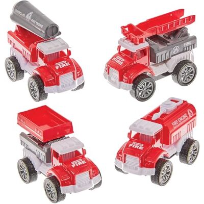 Baker Ross FN120 Brandweerauto Racers Set van 6, Race Speelgoed voor Kinderen, Speelgoed voor Kinderfeestjes Baker Ross FN120 Brandweerauto Racers Set van 6, Race Speelgoed voor Kinderen, Speelgoed voor Kinderfeestjes