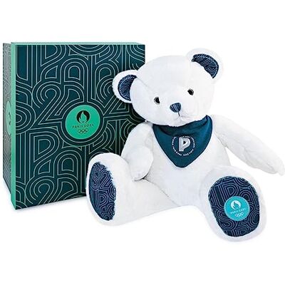 Doudou et Compagnie Premium Beer Paris 2024 Officiële licentie van de Olympische Spelen van Parijs 2024 Knuffel Met Bandana Vanaf de geboorte Voor Baby 37 cm Wit JO2451 Doudou et Compagnie Premium Beer Paris 2024 Officiële licentie van de Olympische Spelen van Parijs 2024 Knuffel Met Bandana Vanaf de geboorte Voor Baby 37 cm Wit JO2451