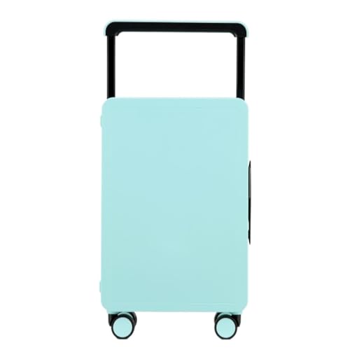 HYSTERIA Reiskoffer Modieuze 20-inch handbagagekoffer for dames met brede trolley Kleine casual reispaswoordtrolley Trolley koffer (Color : Blue, Size : A)