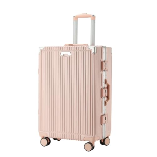 SFYYML Reiskoffer 20-inch Trolleykoffer For Mannen En Vrouwen, 24-inch Geschenktrolleykoffer, Zakelijke Instapkoffer Trolley koffer (Color : Pink, Size : 20in)