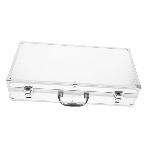 Toyvian Koffer Metalen Case Aluminium Draagtas Korte Gevallen Mannen Aktetassen Voor Mannen Harde Aluminium Aktetas Harde Aktetas Metalen Aktetas Apparatuur Case Microfoon Pvc Man