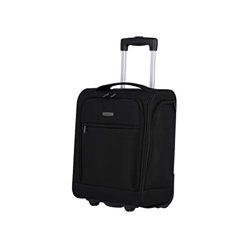 travelite Cabin 2 W boordtrolley, Underseat, bagage, 43 cm, zwart (zwart), 43 cm, bagage