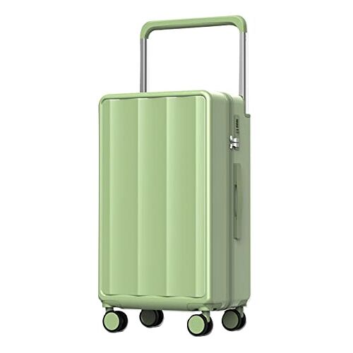 YIMAILD Koffer, ABS+PC Hardside Koffer Spinner Silent & Manoeuvreerbare wielen met dubbele TSA-sloten., Groen, 24 inches