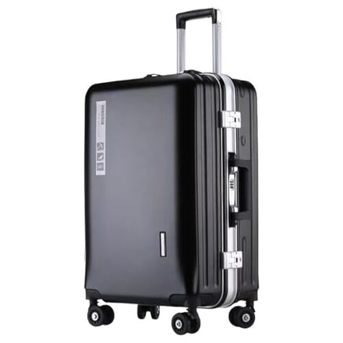 BIRJXVTO Carry-on koffer Bagage Aluminium Cabine Bagage Trolley Koffer USB Opladen Model Hardside Bagage Carry-on Koffers Carry On Bagages, D, 20in