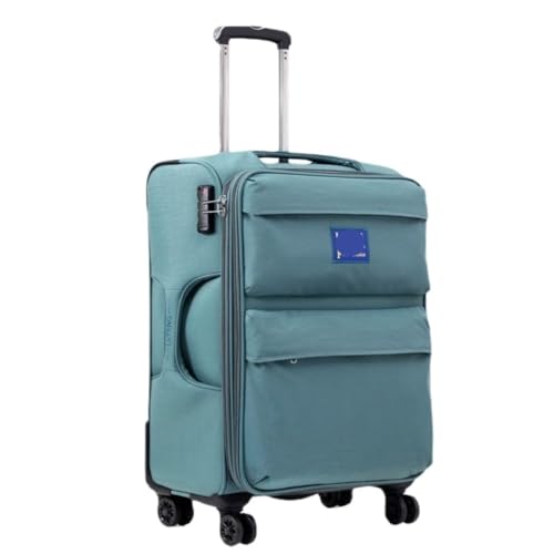 DINGYanK Koffer ultralichte Oxford stoffen koffer, universele trolley koffer, instapkoffer, canvas wachtwoord koffer koffers, A, 20IN