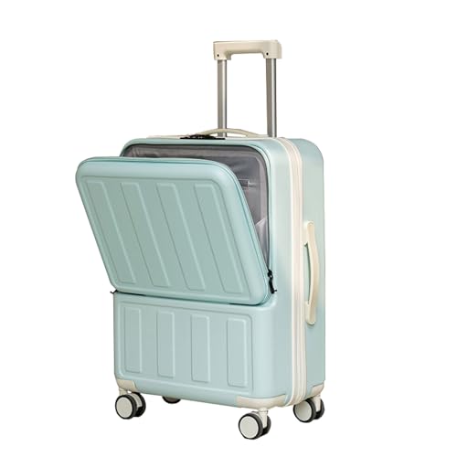 lesulety Carry-on koffer Hardshell Koffers laptop trolley tas op wielen Groot met TSA Sloten USB,Blauw,26in