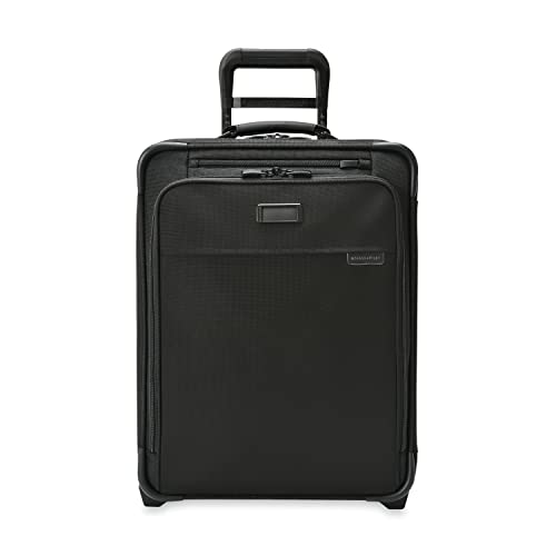 Briggs & Riley Baseline Uprights, Zwart, 21-inch Baseline Global Carry-On, Wereldwijde handbagage met 2 wielen