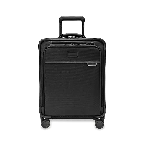 Briggs & Riley Uitbreidbare koffer met 4 wielen, Zwart, Carry-On 53.3cm, Wereldwijde handbagage