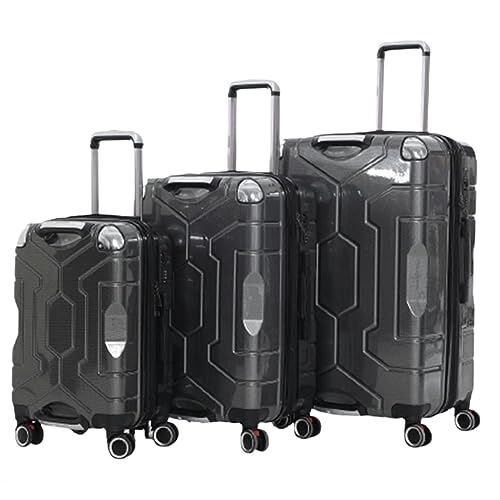 BIRJXVTO Carry-on koffer bagage 3-delige bagagesets grote capaciteit koffers handbagage TSA douane koffer handbagage koffers handbagage bagage, G, 20+24+28in