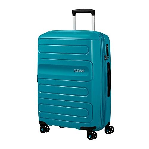 American Tourister Sunside Koffer & Trolleys, M (67,5 cm 72,5/83,5 L), turquoise (Totally Teal), M (67.5 cm 72.5/83.5 L), Koffer en trolleys