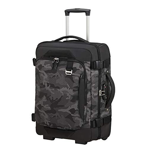 Samsonite Midtown Reistas met 2 wielen, meerkleurig (Camo Grey), reistas/rugzak met 2 wielen S (55 cm 43 L), reisbekers