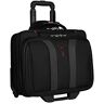 WENGER 600659 GRANADA 15.6 Inch Wheeled Laptop Case, Padded Laptop Compartment and Overnight Compartment in Black/Grey (24 Litre)