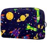 FURINKAZAN Kosmetische Zak, Fashion Travel Bag Grote Toiletry Bag, Space Raket Planeten