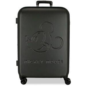 Disney Mickey Good Trip koffer, middelgroot, zwart, 49 x 70 x 27 cm, stijf, 3,86 kg, TSA-sluiting, ABS, 3,86 kg, 92,61 l, uittrekbaar, Zwart, Eén maat, Middelgrote koffer Disney Mickey Good Trip koffer, middelgroot, zwart, 49 x 70 x 27 cm, stijf, 3,86 kg, TSA-sluiting, ABS, 3,86 kg, 92,61 l, uittrekbaar, Zwart, Eén maat, Middelgrote koffer