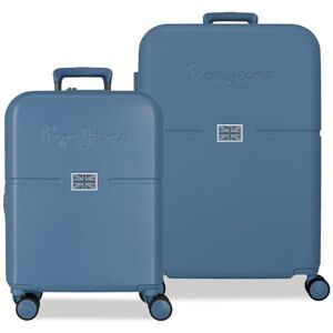 Pepe Jeans Accent Kofferset, blauw, 55/70 cm, stijf, 2,8 kg, TSA-sluiting, ABS, 2,8 kg, 116 kg, handbagage van Joumma Bags, blauw, Talla única, kofferset, Blauw, Eén maat, kofferset Pepe Jeans Accent Kofferset, blauw, 55/70 cm, stijf, 2,8 kg, TSA-sluiting, ABS, 2,8 kg, 116 kg, handbagage van Joumma Bags, blauw, Talla única, kofferset, Blauw, Eén maat, kofferset
