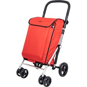 Carlett Lite Duo Lett470 Winkelwagen Opvouwbare supermarktkar 4 wielen Verstelbaar stuur en veiligheidsrem Uitbreidbare tas 58L Koeltas 12L Rood Carlett Lite Duo Lett470 Winkelwagen Opvouwbare supermarktkar 4 wielen Verstelbaar stuur en veiligheidsrem Uitbreidbare tas 58L Koeltas 12L Rood