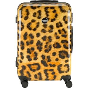 Princess Animal Print Luipaard, geel, Mittel Reisekoffer, hardshell trolley met zwenkwielen Princess Animal Print Luipaard, geel, Mittel Reisekoffer, hardshell trolley met zwenkwielen