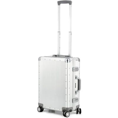 ALUMAXX 45170 cabinetrolley Orbit, handbagage, rolkoffer van aluminium, TSA-slot, trolleykoffer met 4 dubbele 360° lichtlopende wielen, aluminium koffer ca. 54 cm, zilver, 54 x 40 x 20 cm, zilver, 54 ALUMAXX 45170 cabinetrolley Orbit, handbagage, rolkoffer van aluminium, TSA-slot, trolleykoffer met 4 dubbele 360° lichtlopende wielen, aluminium koffer ca. 54 cm, zilver, 54 x 40 x 20 cm, zilver, 54