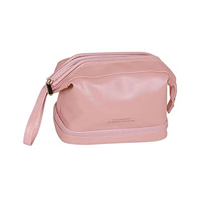 UYRIE Cosmetische tas, grote reis-toilettas, cosmeticatas, waszak voor kinderen, vrouwen en meisjes dames, Rosa01 UYRIE Cosmetische tas, grote reis-toilettas, cosmeticatas, waszak voor kinderen, vrouwen en meisjes dames, Rosa01