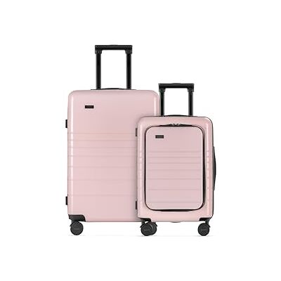 ETERNITIVE E3 Harde Kofferset Klein en Medium Lichtgewicht Koffers van Polycarbonaat & ABS Afmetingen: 54 & 64 cm Reisekoffers met 360° Wielen en TSA-slot Koffer Handbagage 33L 64L Roze ETERNITIVE E3 Harde Kofferset Klein en Medium Lichtgewicht Koffers van Polycarbonaat & ABS Afmetingen: 54 & 64 cm Reisekoffers met 360° Wielen en TSA-slot Koffer Handbagage 33L 64L Roze