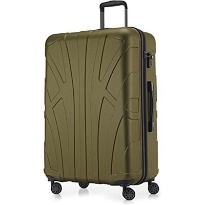 Suitline Grote koffer 76 x 53 x 31 cm ABS harde schaal uitbreidbaar (96-110 L) met TSA slot 4 dubbele wielen telescopische handgreep trolley, avocado Suitline Grote koffer 76 x 53 x 31 cm ABS harde schaal uitbreidbaar (96-110 L) met TSA slot 4 dubbele wielen telescopische handgreep trolley, avocado