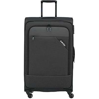 paklite Derby, reiskoffer, 4 wielen, zachte schaal, grote rolkoffer, uitbreidbaar, stijlvolle trolley met expansievouw, TSA-slot, 77 cm, 102-115 liter, grijs (antraciet), 77 cm (Trolley L), DERBY 4w paklite Derby, reiskoffer, 4 wielen, zachte schaal, grote rolkoffer, uitbreidbaar, stijlvolle trolley met expansievouw, TSA-slot, 77 cm, 102-115 liter, grijs (antraciet), 77 cm (Trolley L), DERBY 4w
