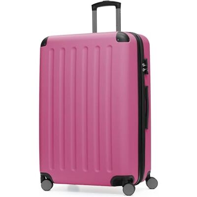 Hauptstadtkoffer Spree harde koffer met 4 dubbele wielen, trolleykoffer, uitbreidbare reiskoffer, 75 cm, 119 liter, Roze Hauptstadtkoffer Spree harde koffer met 4 dubbele wielen, trolleykoffer, uitbreidbare reiskoffer, 75 cm, 119 liter, Roze