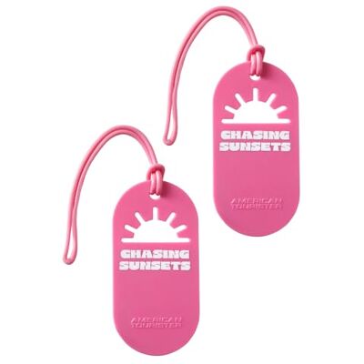 American Tourister Bagagelabels Voor koffers en tassen, met opdruk en adreskaart, Set van 2 stuks Chasing Sunsets American Tourister Bagagelabels Voor koffers en tassen, met opdruk en adreskaart, Set van 2 stuks Chasing Sunsets