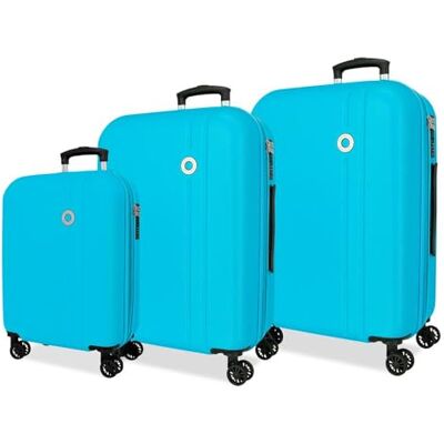ROLL ROAD Menorca Kofferset Turquoise Groen 52x75x27 cm Hard ABS Geïntegreerde Combinatiesluiting 188L 10.35kg 4 Dubbele Wielen Uitbreidbaar Handbagage ROLL ROAD Menorca Kofferset Turquoise Groen 52x75x27 cm Hard ABS Geïntegreerde Combinatiesluiting 188L 10.35kg 4 Dubbele Wielen Uitbreidbaar Handbagage