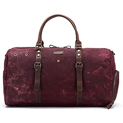 Della Q Red (55,9 x 30,5 x 25,4 cm) Canvas Weekendtas 1 Stuk Della Q Red (55,9 x 30,5 x 25,4 cm) Canvas Weekendtas 1 Stuk