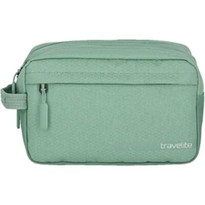 travelite Cosmetische tas voor handbagage, kick-off kofferserie, praktische toilettas voor vakantie en sport, groen (opzet), 26 cm, Make-uptas travelite Cosmetische tas voor handbagage, kick-off kofferserie, praktische toilettas voor vakantie en sport, groen (opzet), 26 cm, Make-uptas