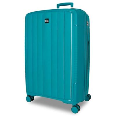 ROLL ROAD Joumma Acadia Middelgrote Koffer Turquoise Groen 45x65x25 cm Hard Polypropyleen Geïntegreerd Combinatiehangslot 67L 3.4kg 4 Dubbele Wielen ROLL ROAD Joumma Acadia Middelgrote Koffer Turquoise Groen 45x65x25 cm Hard Polypropyleen Geïntegreerd Combinatiehangslot 67L 3.4kg 4 Dubbele Wielen