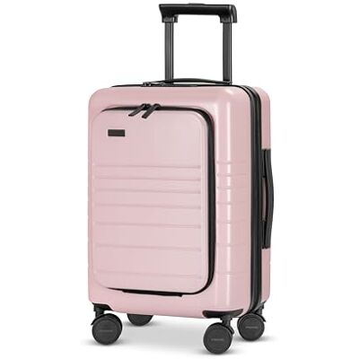 ETERNITIVE E3 Handbagage Koffer Reiskoffer van Polycarbonaat & ABS Afmetingen: 54 x 34 x 23,5 cm 33L USB-C- en USB-A-poort Harde Koffer met TSA-slot Met 360° Wielen Roze ETERNITIVE E3 Handbagage Koffer Reiskoffer van Polycarbonaat & ABS Afmetingen: 54 x 34 x 23,5 cm 33L USB-C- en USB-A-poort Harde Koffer met TSA-slot Met 360° Wielen Roze