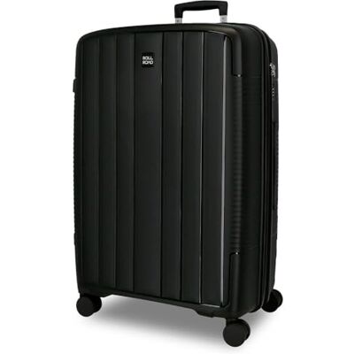 ROLL ROAD Joumma Acadia Grote Koffer Zwart 53x75x29 cm Hard Polypropyleen Geïntegreerd Combinatiehangslot 105L 4.2kg 4 Dubbele Wielen ROLL ROAD Joumma Acadia Grote Koffer Zwart 53x75x29 cm Hard Polypropyleen Geïntegreerd Combinatiehangslot 105L 4.2kg 4 Dubbele Wielen