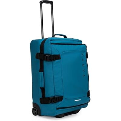 KADVA Lazio reiskoffer op wieltjes, 42-102 liter, handbagage, soft shell met 2 wielen, telescopisch frame, Donkerblauw, 102 L, koffer KADVA Lazio reiskoffer op wieltjes, 42-102 liter, handbagage, soft shell met 2 wielen, telescopisch frame, Donkerblauw, 102 L, koffer