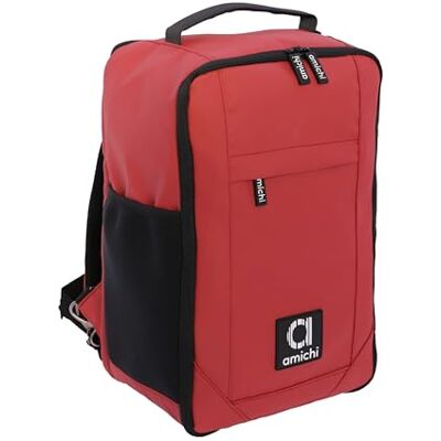 AMICHI Reisrugzak met vliegtuigcabine, 40 x 20 x 25 cm, Ryanair-rugzak, 40 x 20 x 25 cm, reiscabinestoelugzak, geschikt voor elke reis en luchtvaartmaatschappij, Rood, Reisrugzak met vliegtuigcabine AMICHI Reisrugzak met vliegtuigcabine, 40 x 20 x 25 cm, Ryanair-rugzak, 40 x 20 x 25 cm, reiscabinestoelugzak, geschikt voor elke reis en luchtvaartmaatschappij, Rood, Reisrugzak met vliegtuigcabine