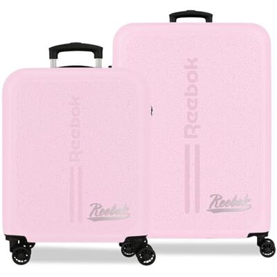 Reebok Monroe Lichtroze Bagageset 46x65x25 cm Hard ABS Geïntegreerd Combinatieslot 56L 6.6 kg 4 Dubbele Wielen Handbagage Reebok Monroe Lichtroze Bagageset 46x65x25 cm Hard ABS Geïntegreerd Combinatieslot 56L 6.6 kg 4 Dubbele Wielen Handbagage