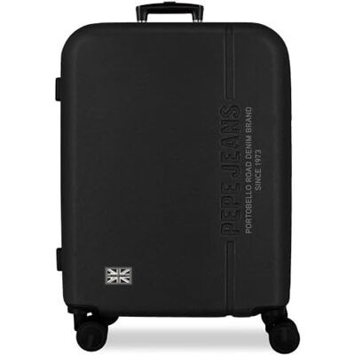 Pepe Jeans Edward Middelgrote Koffer Zwart 48x68x27 cm Hard ABS Geïntegreerd Combinatieslot 72L 3.48kg 4 Dubbele Wielen Handbagage van Joumma Bags Pepe Jeans Edward Middelgrote Koffer Zwart 48x68x27 cm Hard ABS Geïntegreerd Combinatieslot 72L 3.48kg 4 Dubbele Wielen Handbagage van Joumma Bags
