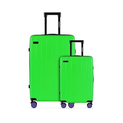 ETERNITIVE Harde Kofferset Klein en Groot Lichtgewicht Koffers van ABS Afmetingen: 55 & 75,5 cm Reisekoffers met 360° Wielen en TSA-slot Koffer Handbagage 37L & 99L Groente ETERNITIVE Harde Kofferset Klein en Groot Lichtgewicht Koffers van ABS Afmetingen: 55 & 75,5 cm Reisekoffers met 360° Wielen en TSA-slot Koffer Handbagage 37L & 99L Groente