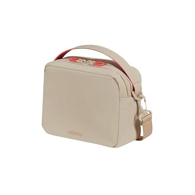 American Tourister Puffypop Tas, 20 cm Met AirPods-vak, Afneembare schouderriem Beige American Tourister Puffypop Tas, 20 cm Met AirPods-vak, Afneembare schouderriem Beige
