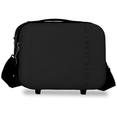 Pepe Jeans Montana Nececer Aanpasbaar Zwart 25x21x15 cms Rígido ABS 9,1L 0,8 kgs van Joumma Bags Pepe Jeans Montana Nececer Aanpasbaar Zwart 25x21x15 cms Rígido ABS 9,1L 0,8 kgs van Joumma Bags